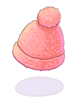 F Pink Fur Hat